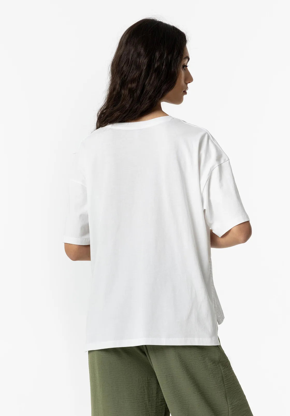 Tiffosi T-Shirt Strass-White