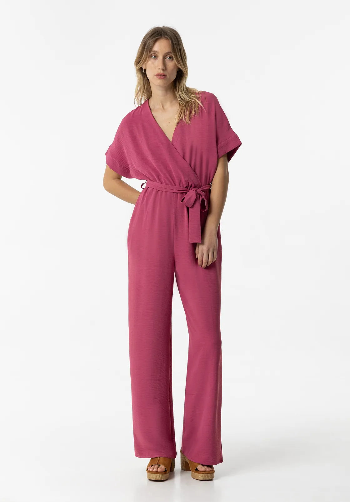 Tiffosi Jumpsuit Favorite-Fuchsia Red