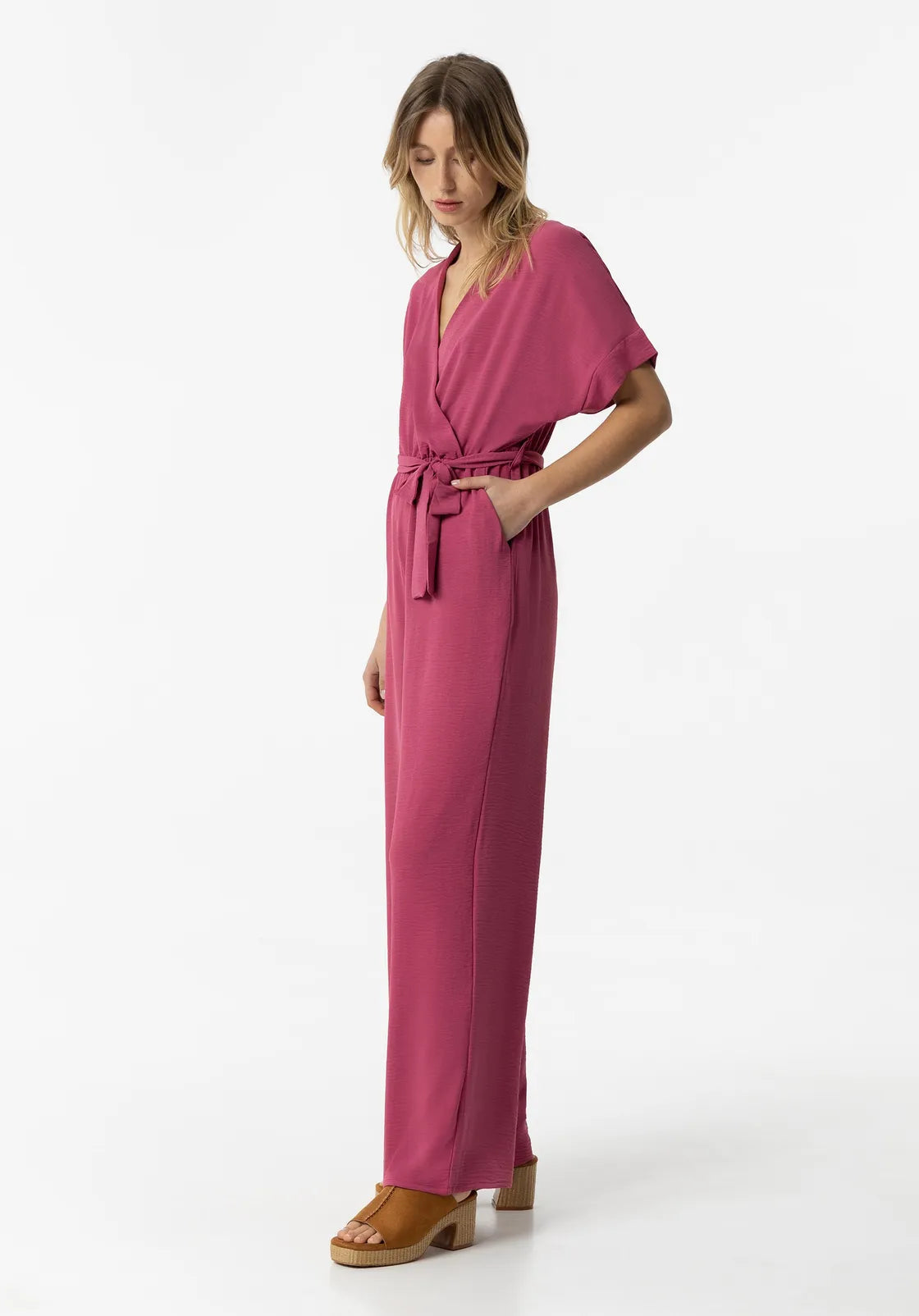 Tiffosi Jumpsuit Favorite-Fuchsia Red