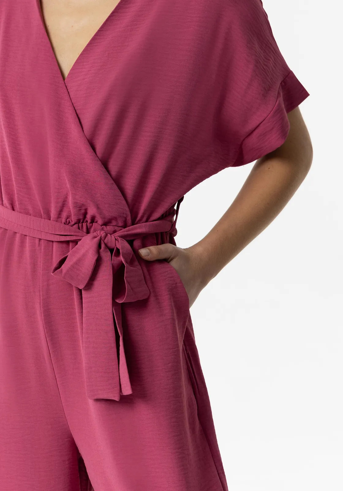 Tiffosi Jumpsuit Favorite-Fuchsia Red