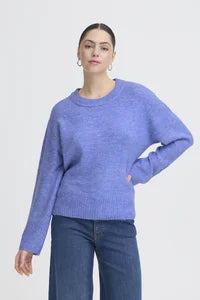 ICHI IHBALING LS Jumper - Blue.