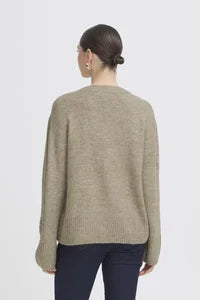 ICHI IHBALING LS Jumper - Oatmeal.