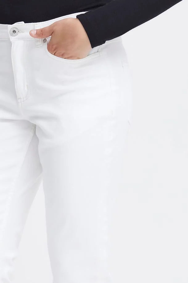 ICHI IHZIGGY RAVEN Jeans-Bright White