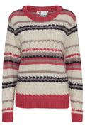 ICHI IHOSANSA L/s Jumper-C/berry multi str