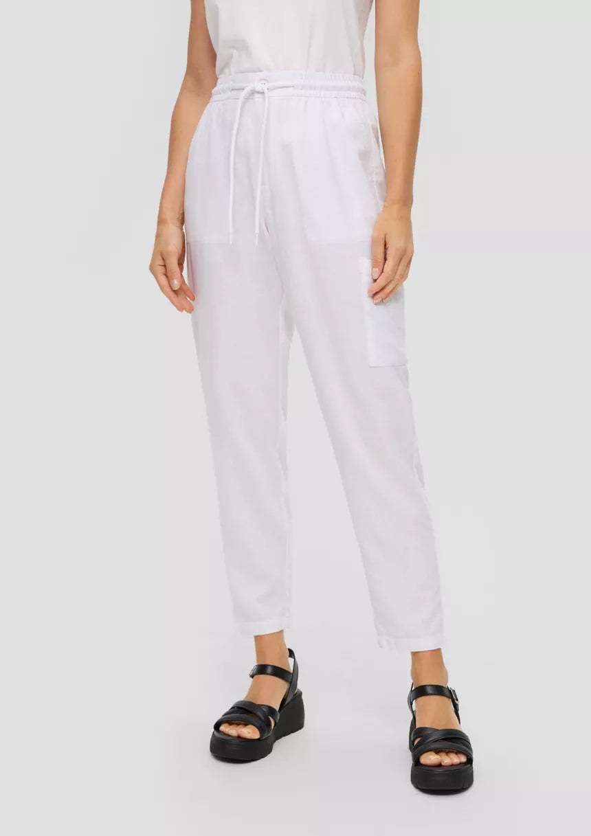 S.Oliver Trousers-White