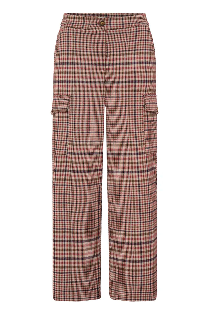 ICHI IHKATE CHECKITPA2 Trousers - Check.