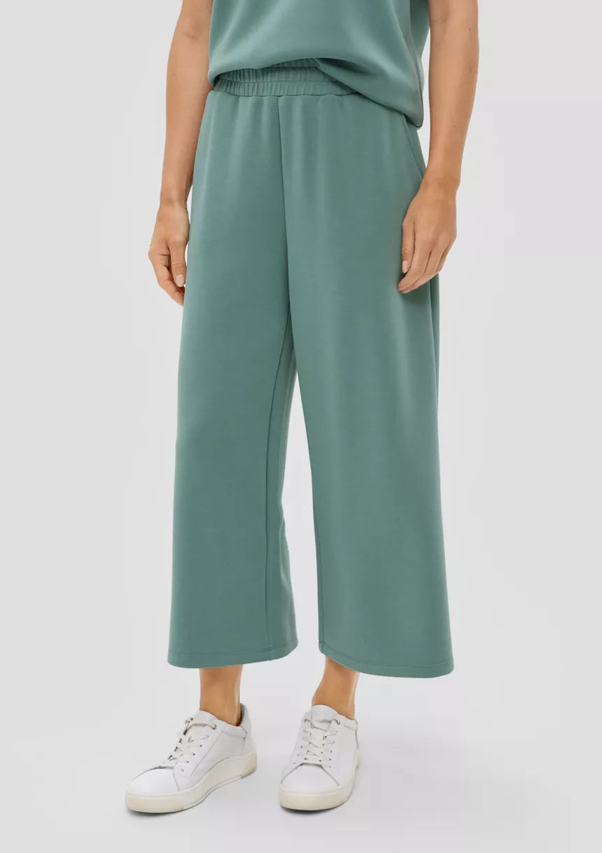 S.Oliver Trousers-Blue Green