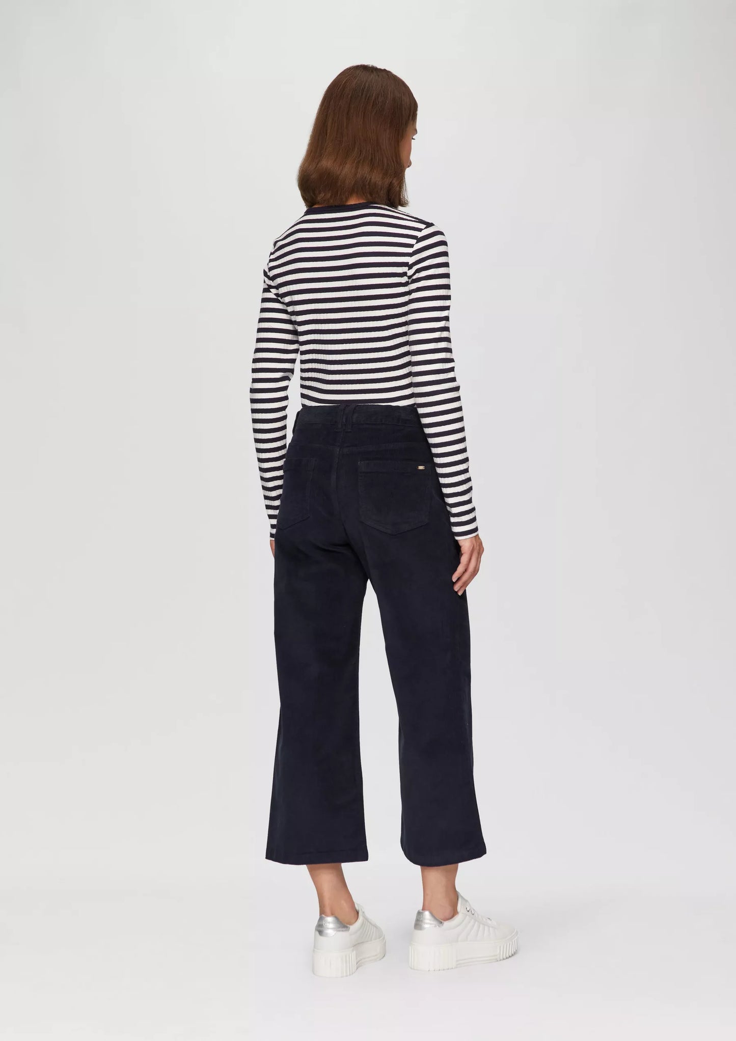 S.Oliver Corduroy Trousers-Navy