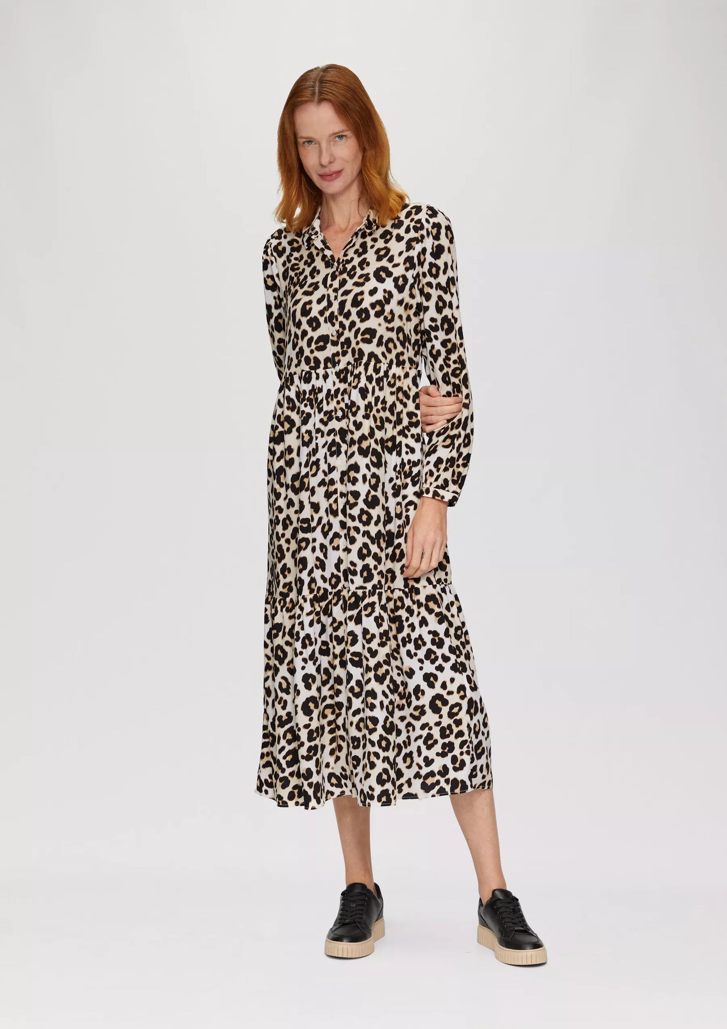 S.Oliver Dress-White Leopard