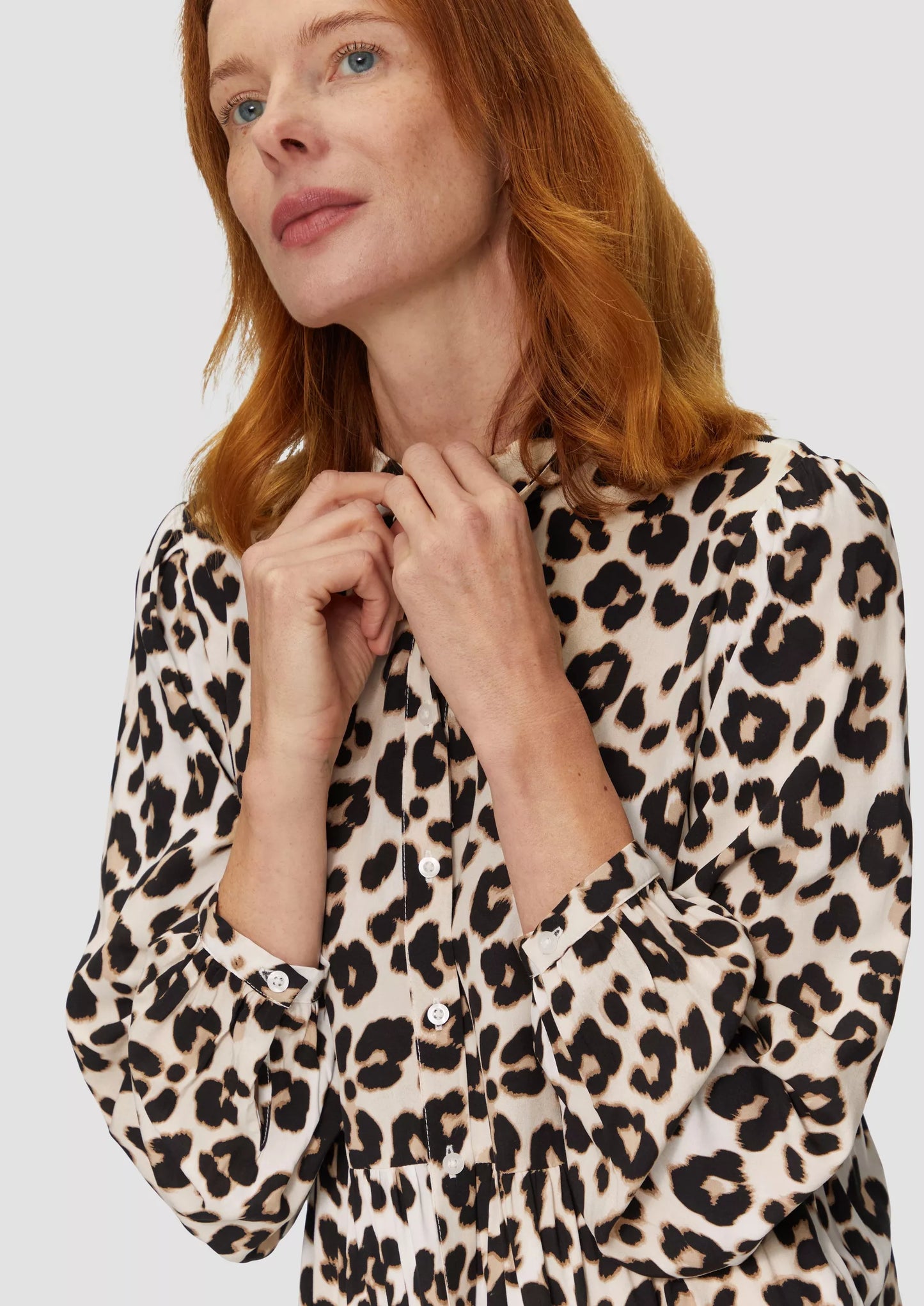 S.Oliver Dress-White Leopard