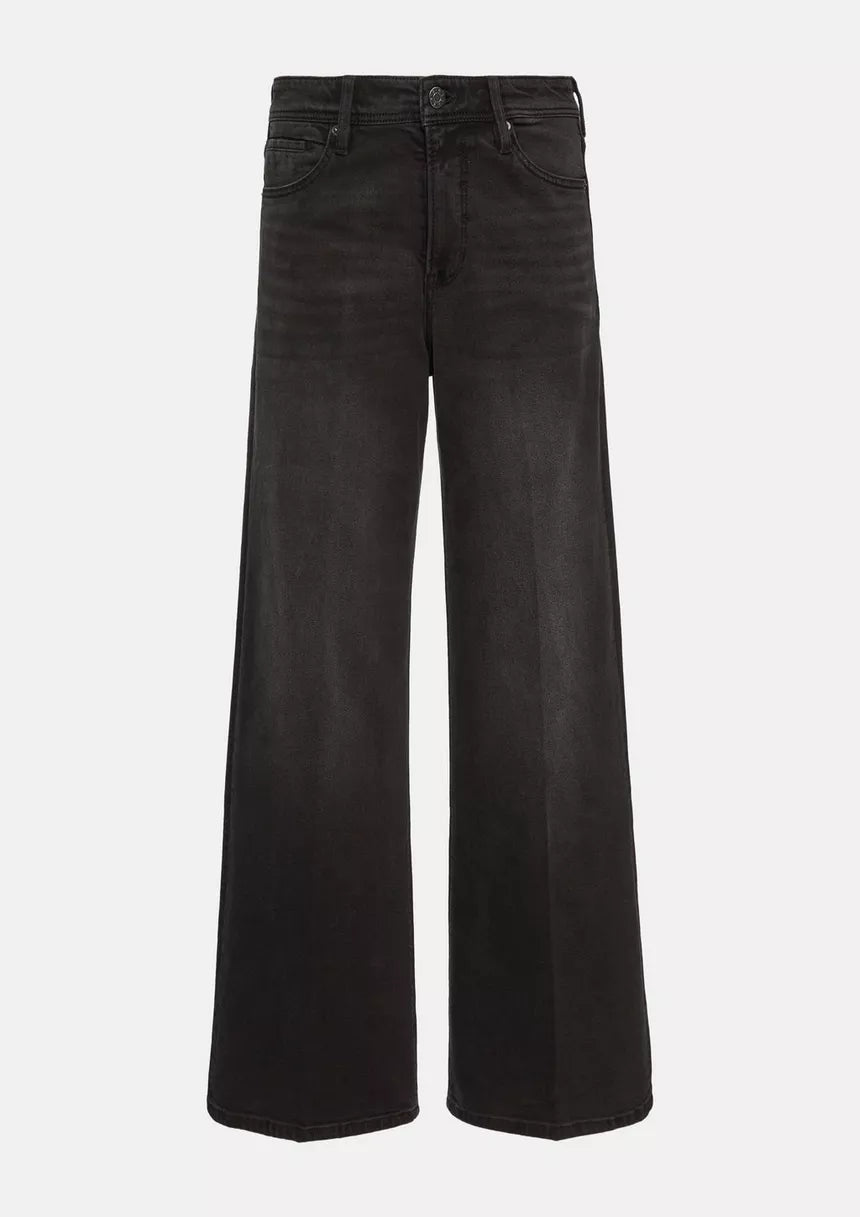 S.Oliver Denim Trousers-Grey/Black