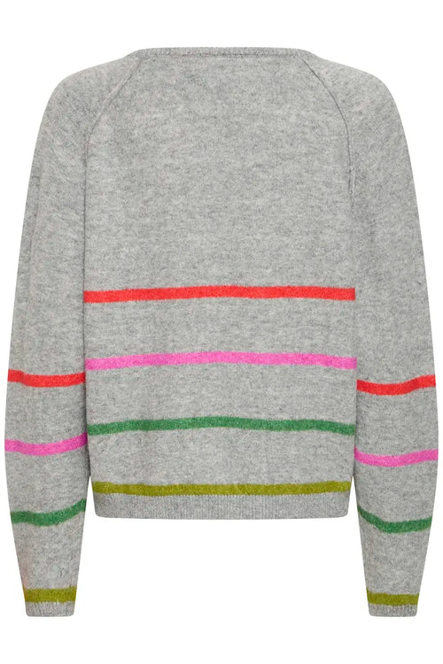 ICHI IHDASILA LS4 Jumper - Grey Mix.