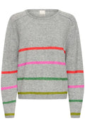 ICHI IHDASILA LS4 Jumper - Grey Mix.
