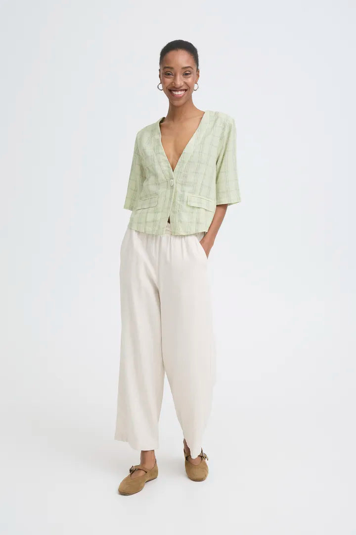 ICHI IHLINNO BL2 Blouse - Green