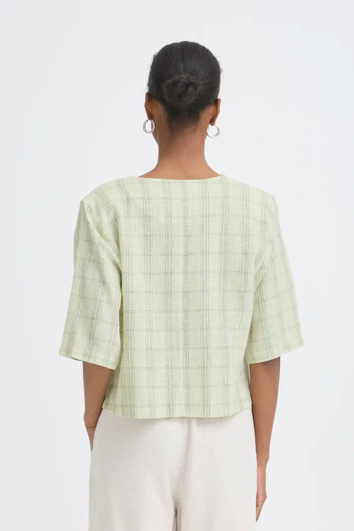 ICHI IHLINNO BL2 Blouse - Green