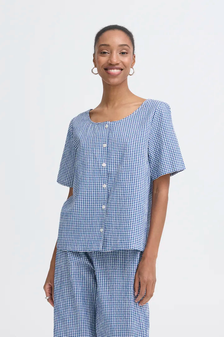 ICHI IHJILMA SH - Check Shirt