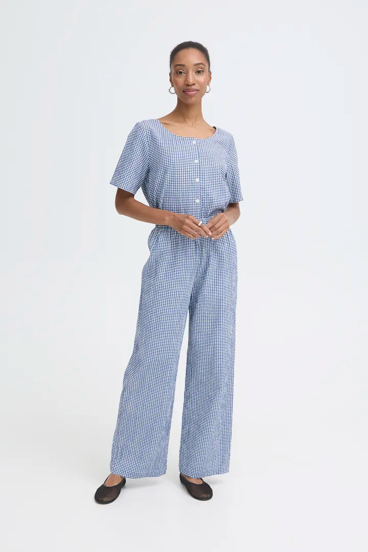 ICHI IHJILMA PA Trousers Check.