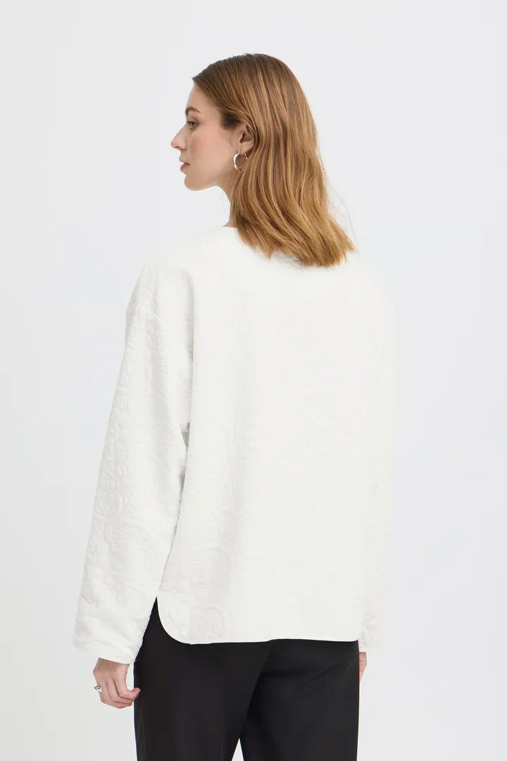 ICHI IHKATE QUILTED JA - White