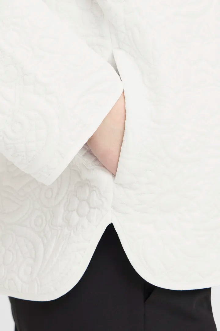 ICHI IHKATE QUILTED JA - White