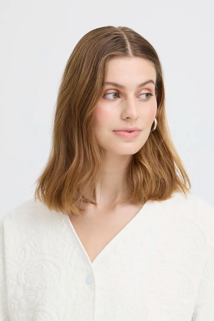 ICHI IHKATE QUILTED JA - White