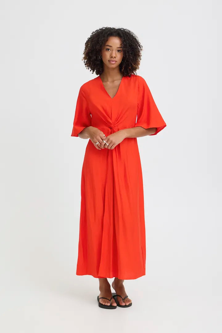 ICHI IHIMELDA DR Dress - Orange.