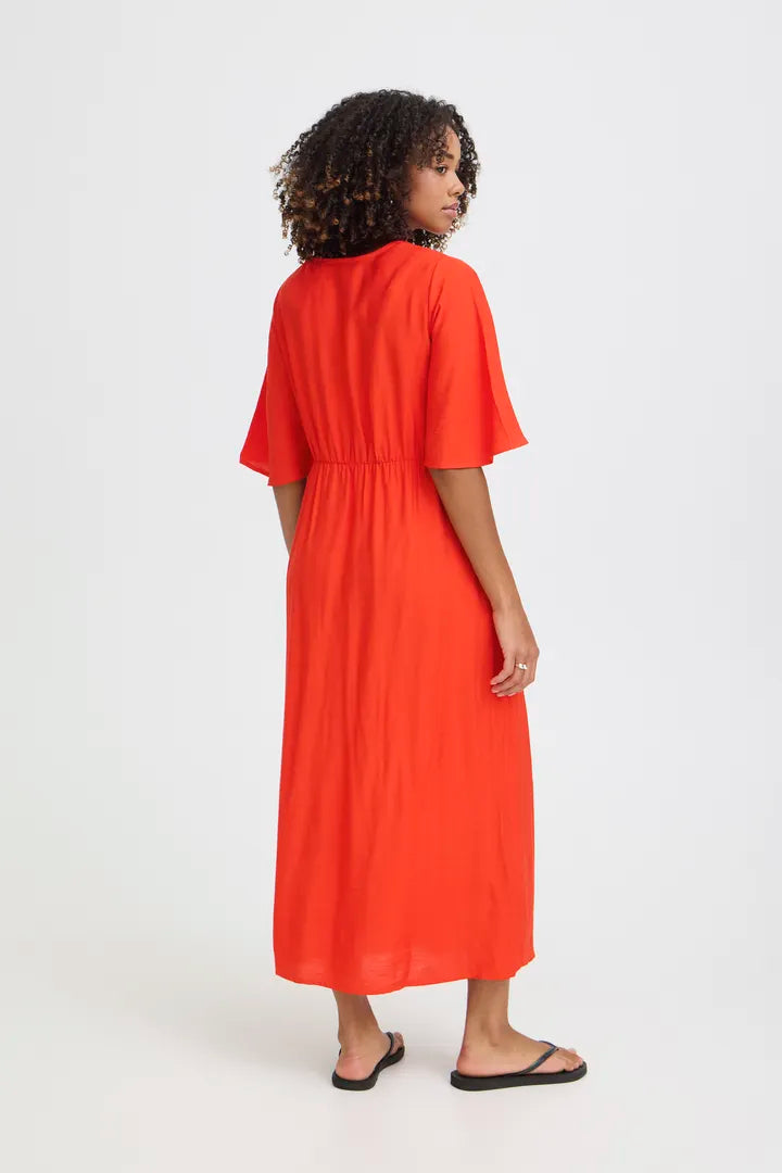 ICHI IHIMELDA DR Dress - Orange.