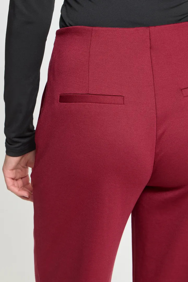 ICHI IHKATE WIDE PA2 Trousers - Light Burgundy.