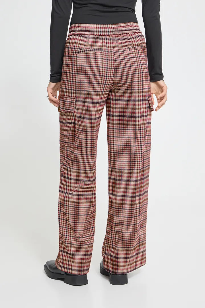 ICHI IHKATE CHECKITPA2 Trousers - Check.
