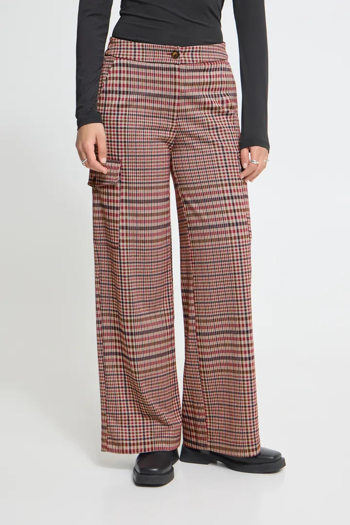 ICHI IHKATE CHECKITPA2 Trousers - Check.