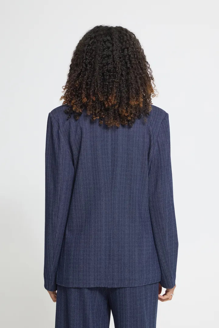 ICHI IHKATE PINELLE BL2 Blazer - Navy / White