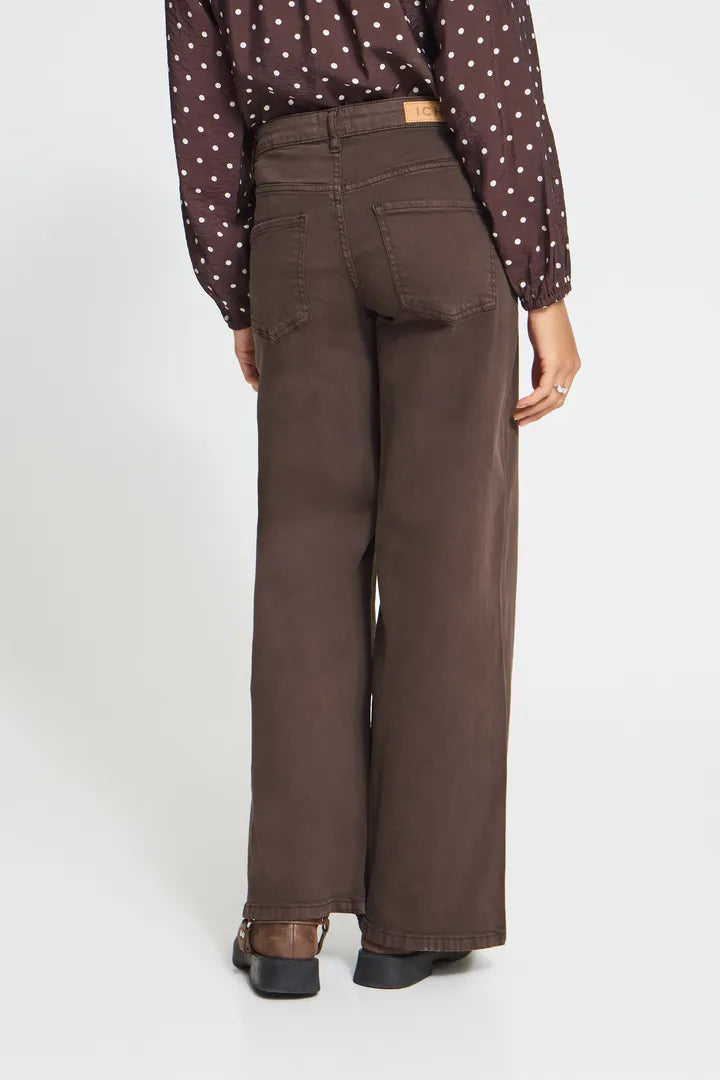 ICHI IHZIGGY WIDE PA Jeans - Brown.