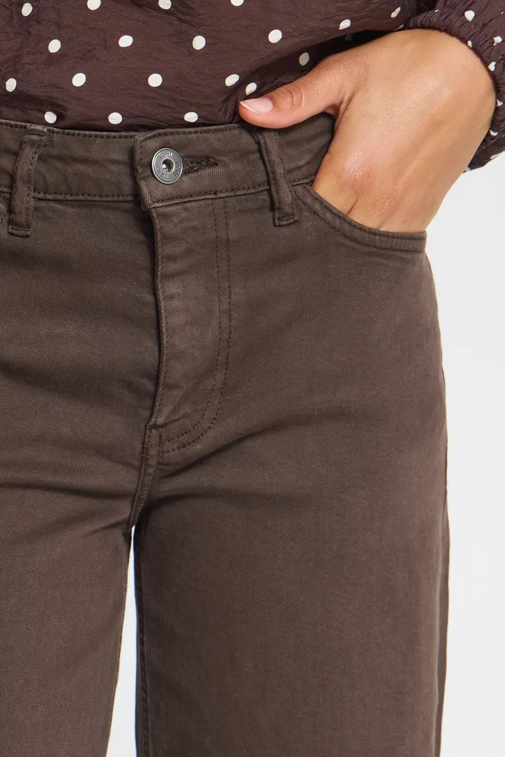 ICHI IHZIGGY WIDE PA Jeans - Brown.