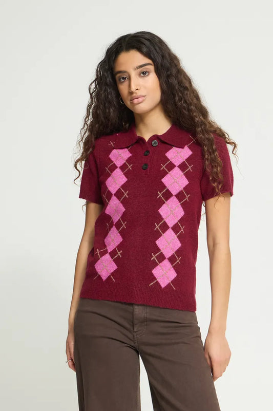 ICHI IHDASILA SS4 - Knit Burgundy.