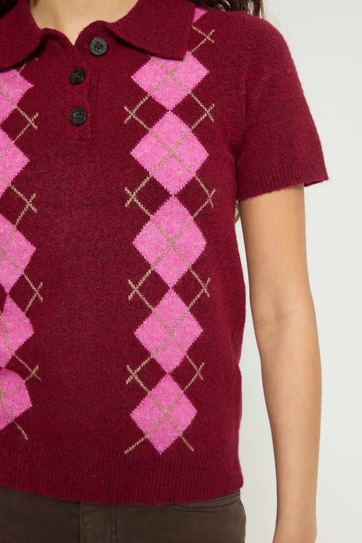 ICHI IHDASILA SS4 - Knit Burgundy.