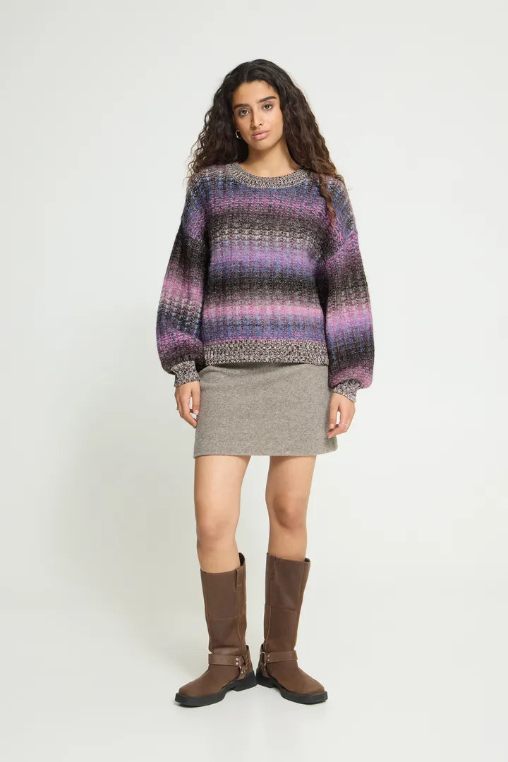 ICHI IHDASUNTE LS Jumper - Purple Mix