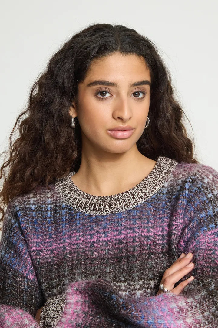 ICHI IHDASUNTE LS Jumper - Purple Mix
