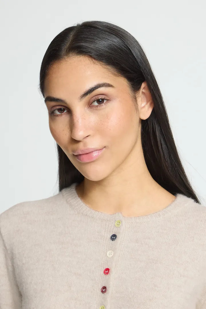 ICHI IHFANTIA CA CArdigan - Beige
