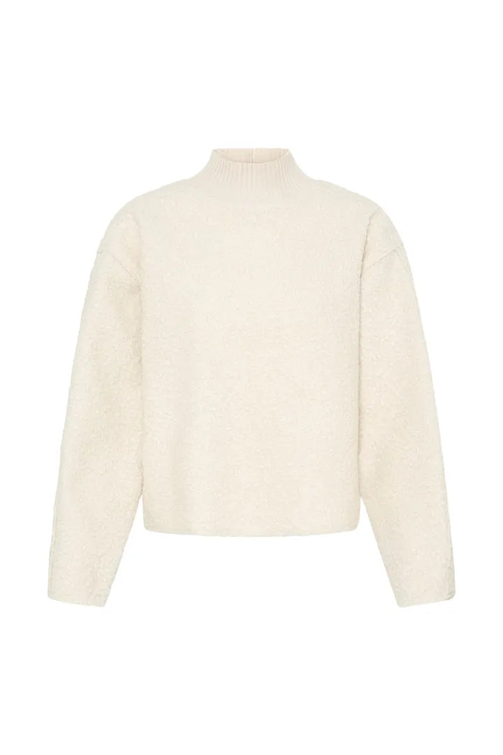 ICHI IHCURLEY LS Jumper - Cream.