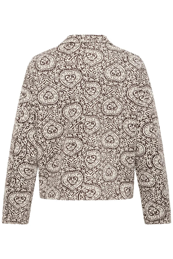 ICHI IHKATE PRINT JA2 Jacket - Brown / Beige Mix