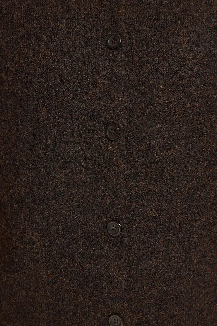 ICHI IHPANORA WA Waistcoat - Brown.