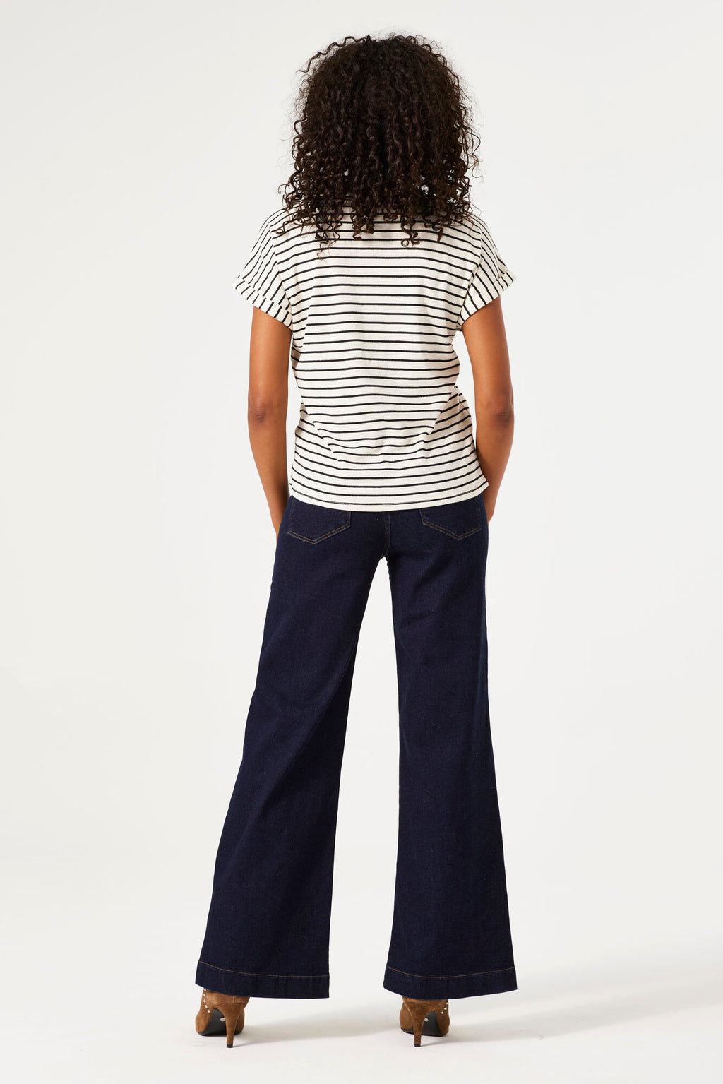 Garcia Celia Wide Leg Jean - Dark Rinse 32" Leg
