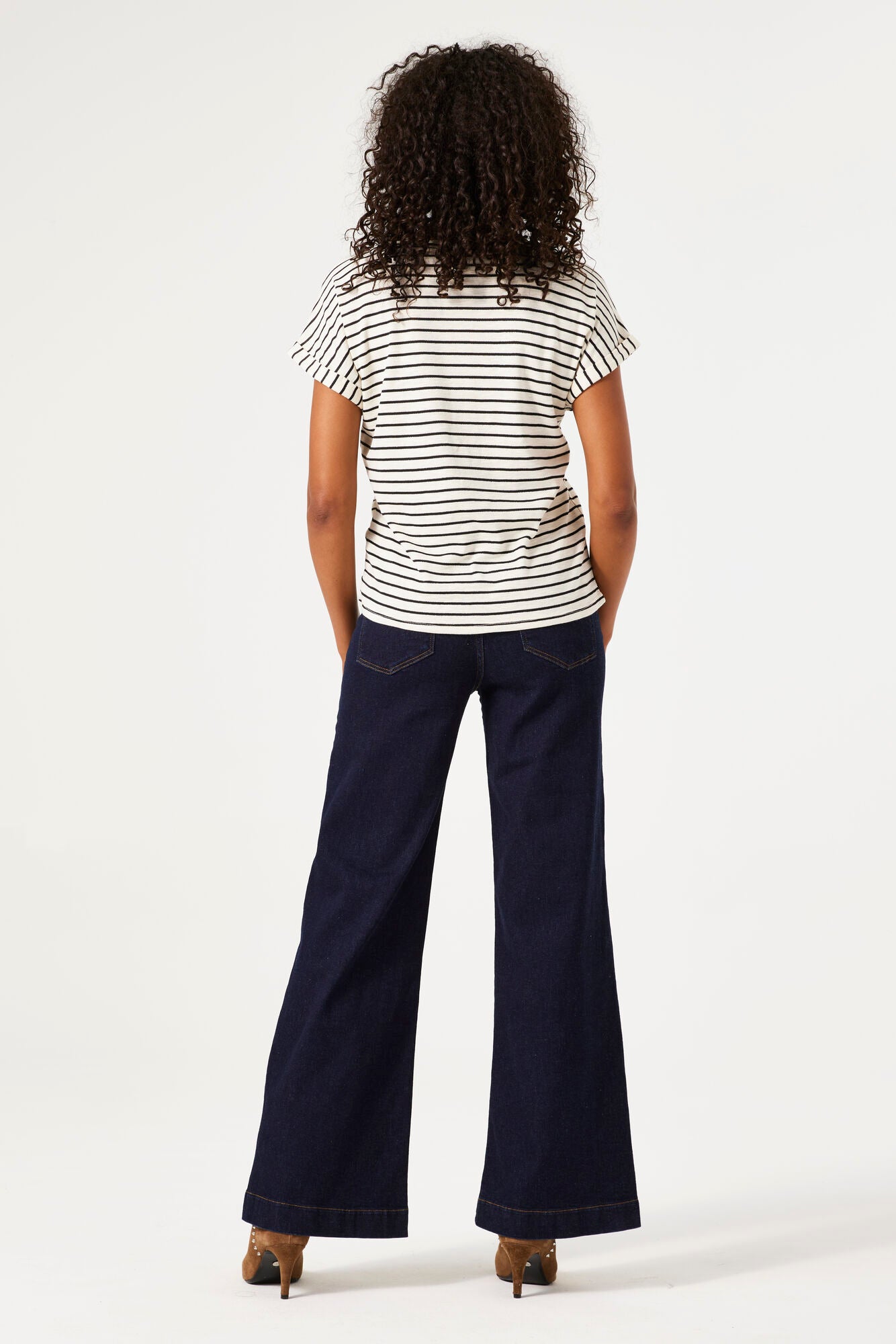 Garcia Celia Wide Leg Jean - Dark Rinse 32" Leg