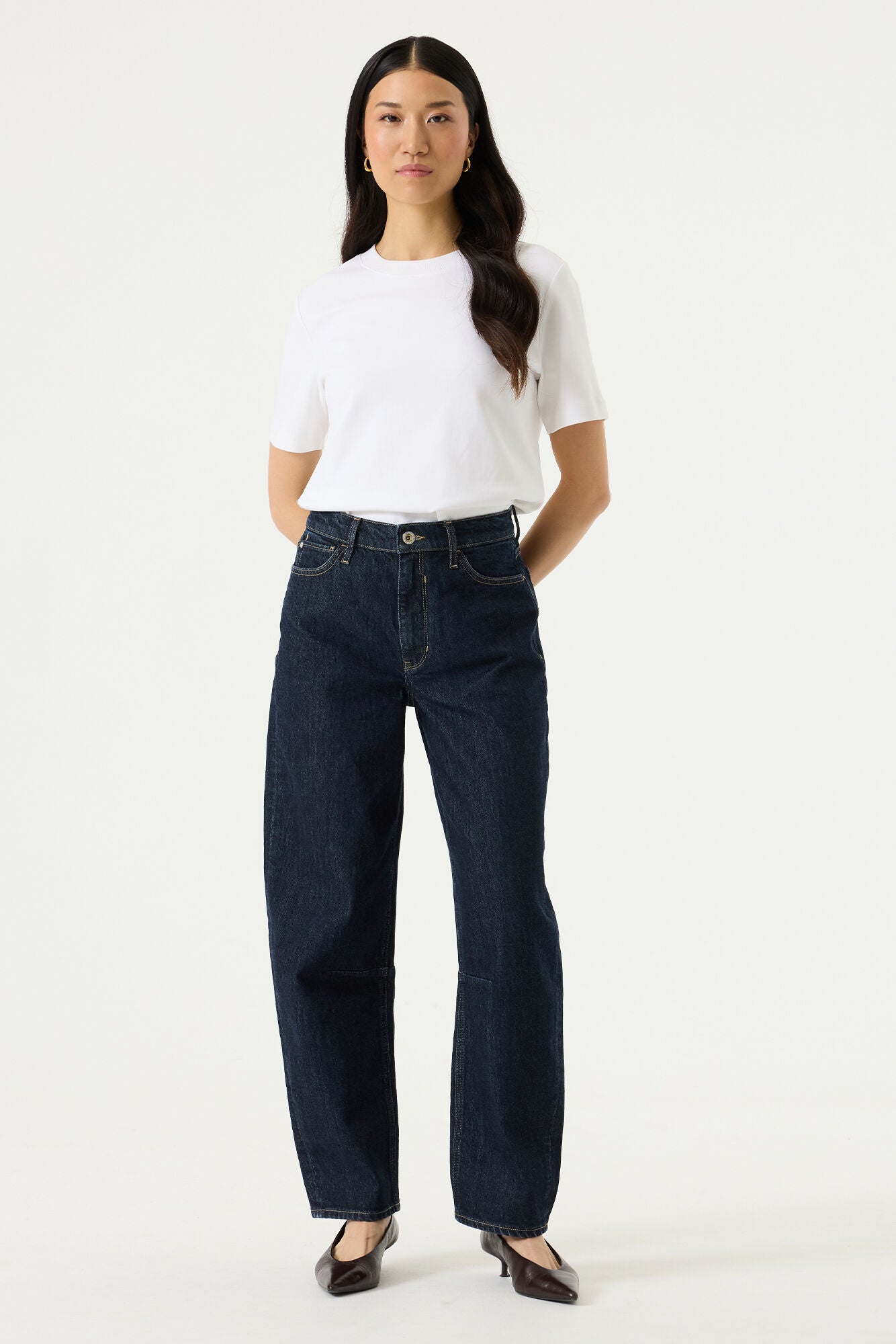 Garcia Chyla Barrel Fit Jean - Denim