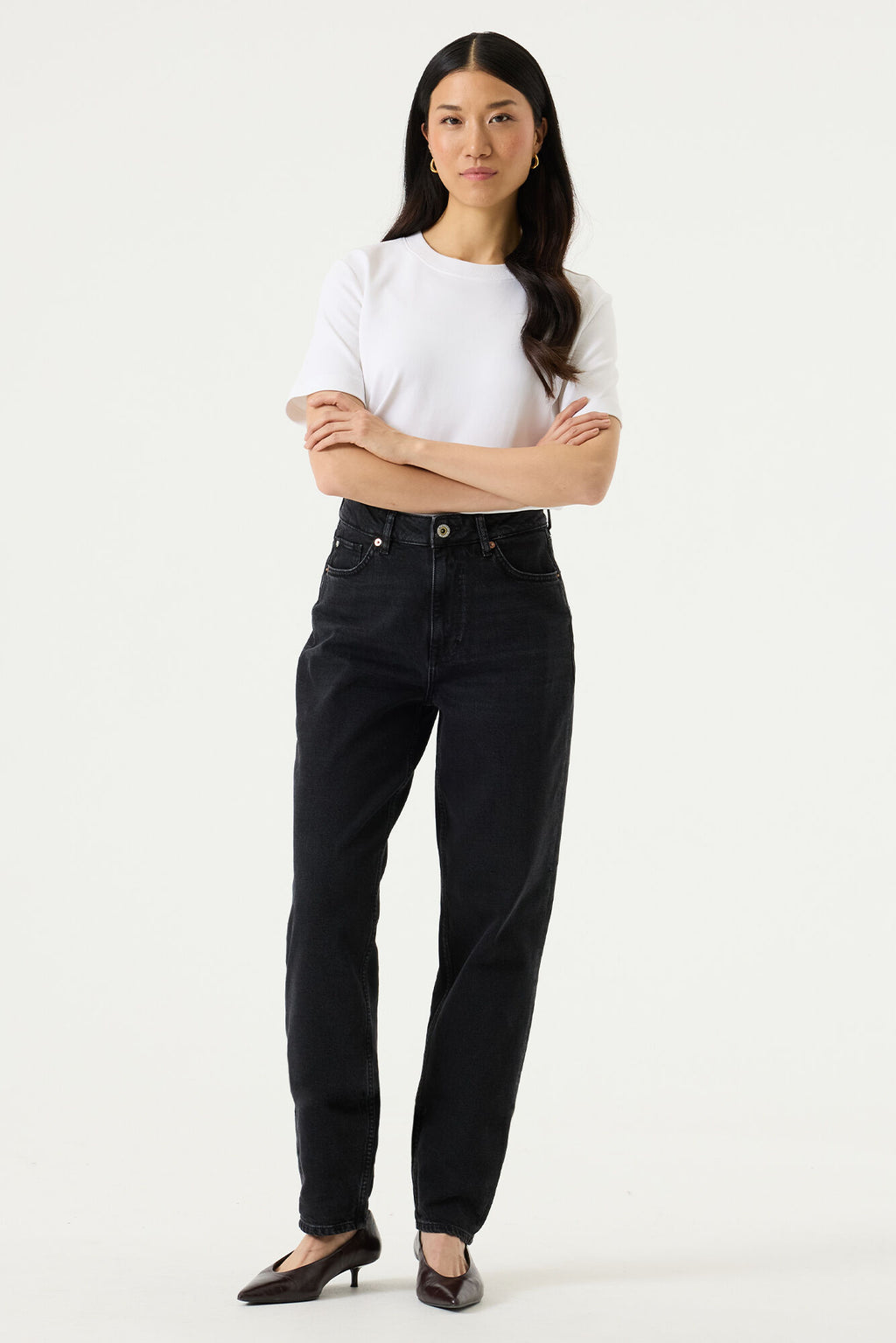Garcia Isabella Jeans - Mom Fit 30" Leg. Black