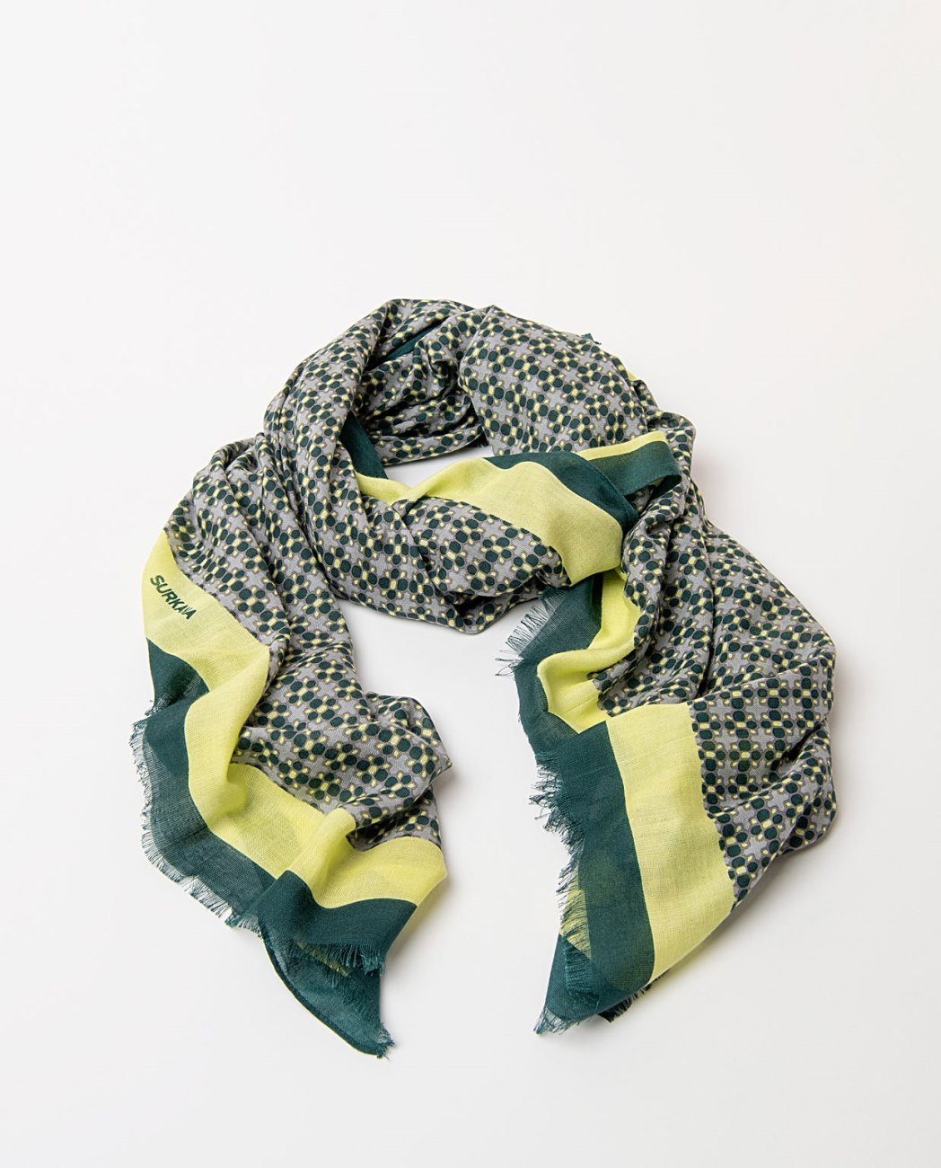 Surkana Scarf Green Mix
