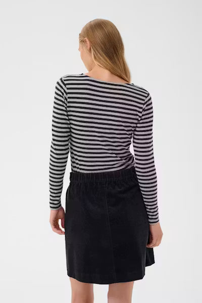 Part Two NemajasPW T/Shirt - Grey & Navy Stripe.