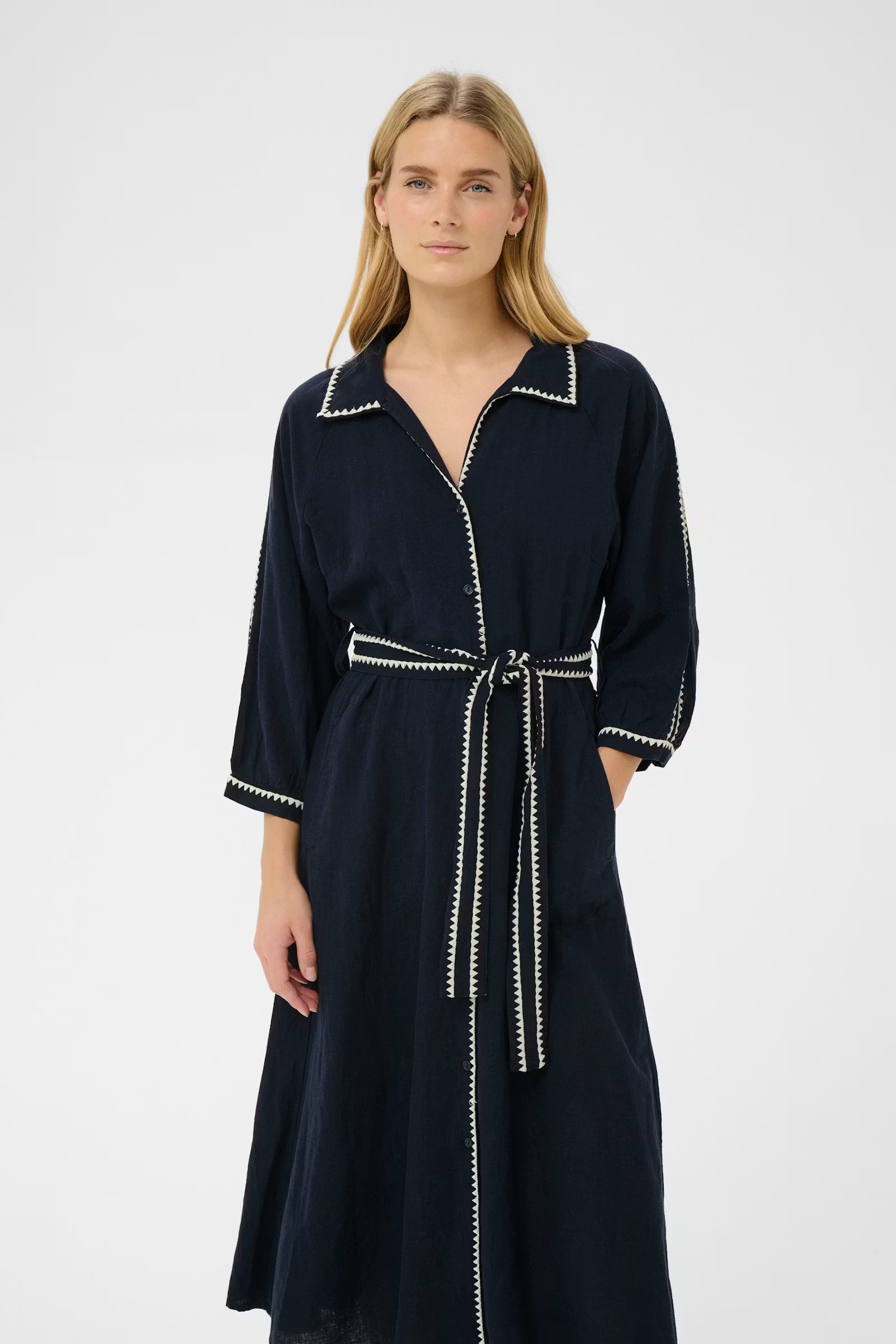 Part Two SiciliasPW DR Dress - Navy & White.