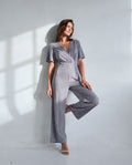 Surkana Cross Neck Jumpsuit - Blue.