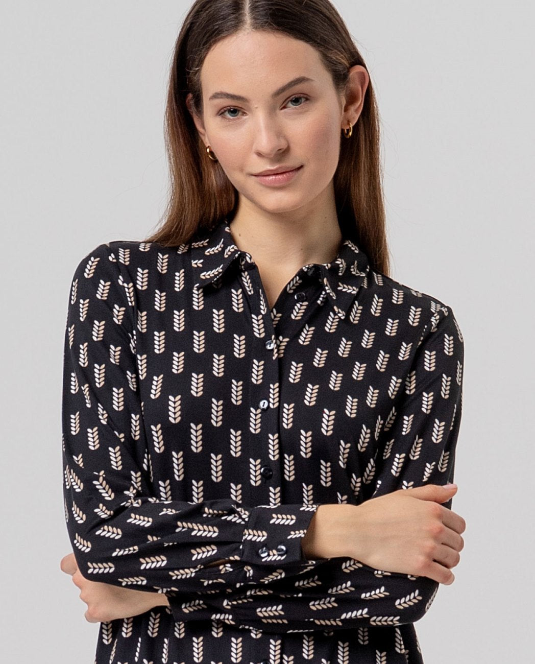 Surkana Relaxed Fit Shirt - Black Mix