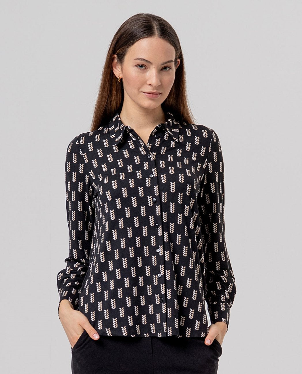Surkana Relaxed Fit Shirt - Black Mix